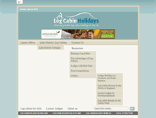 Tablet Screenshot of logcabinholidays.org.uk